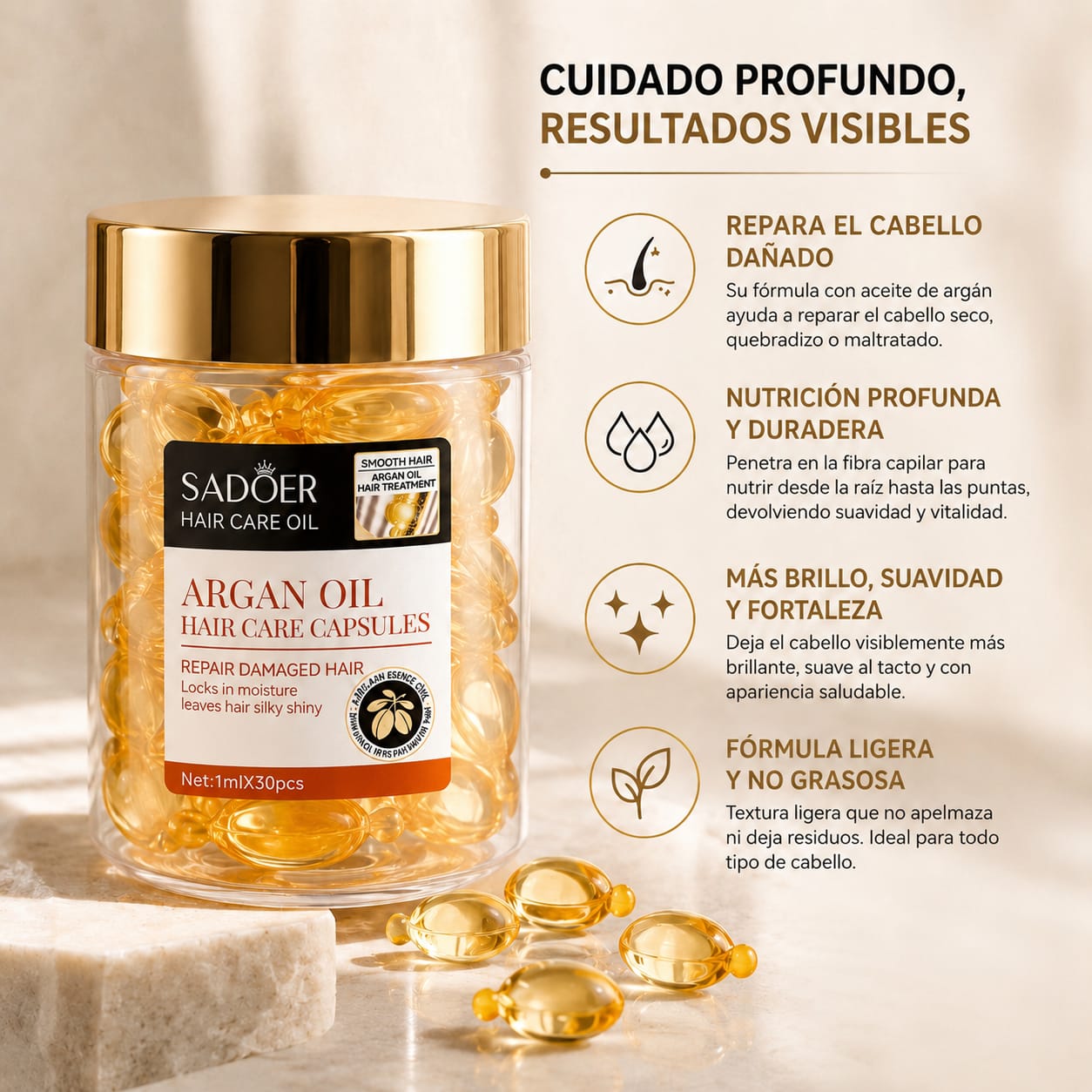 Aceite Esencial de Argán - 30 ml.