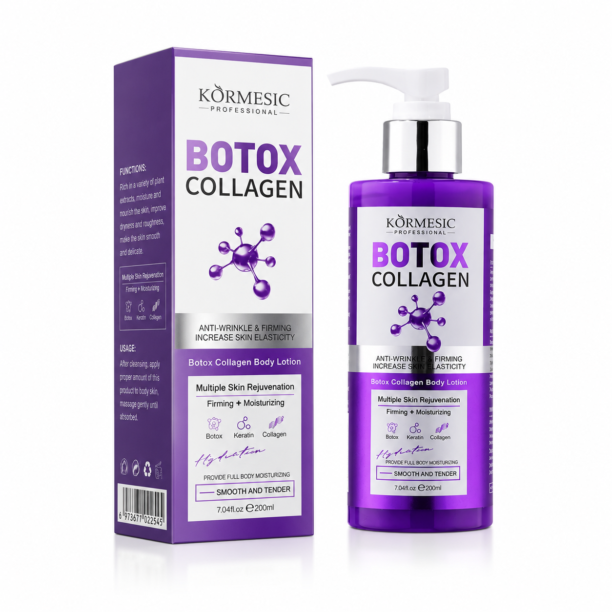 Crema Corporal  Efecto Botox Hidratante Antiarrugas - 200 ml.