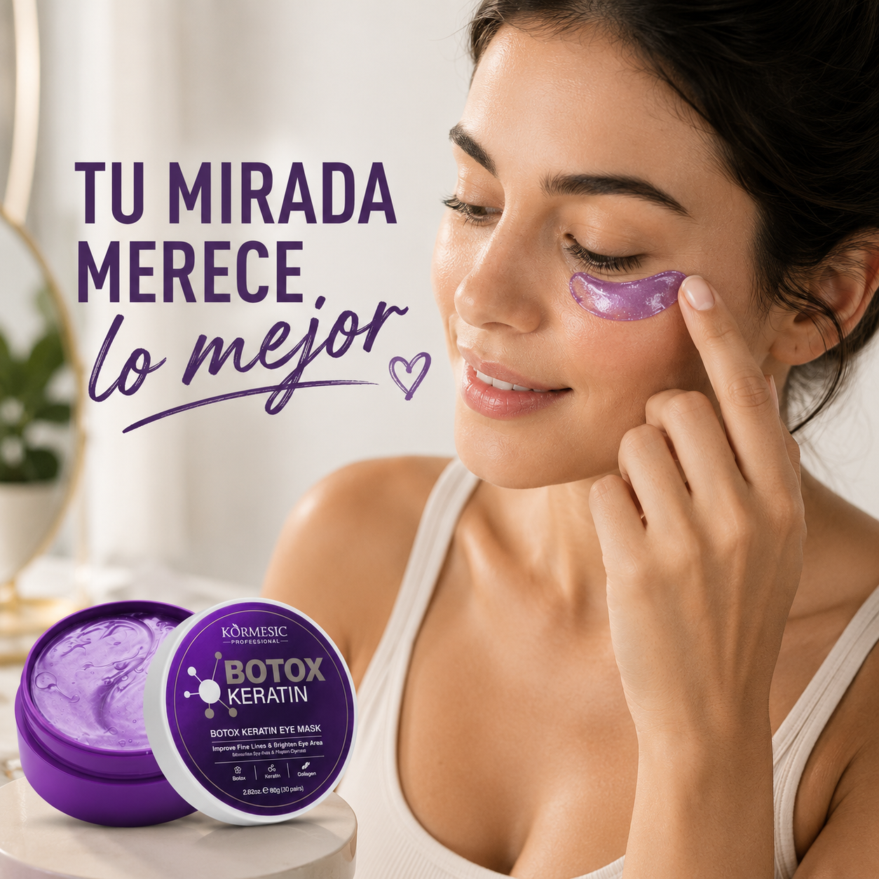 Parches de Colágeno y Keratina para Ojos Efecto Botox