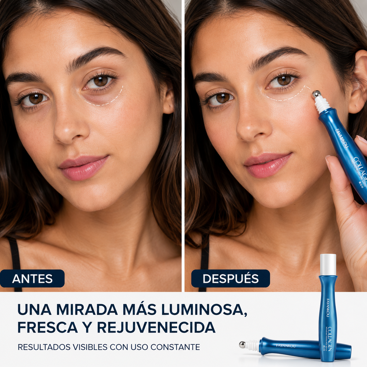 Sérum Contorno de Ojos - Blanqueante con Colágeno - 15 ml.