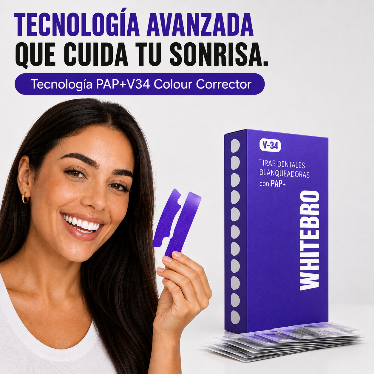 Tiras Blanqueadoras Dentales V34