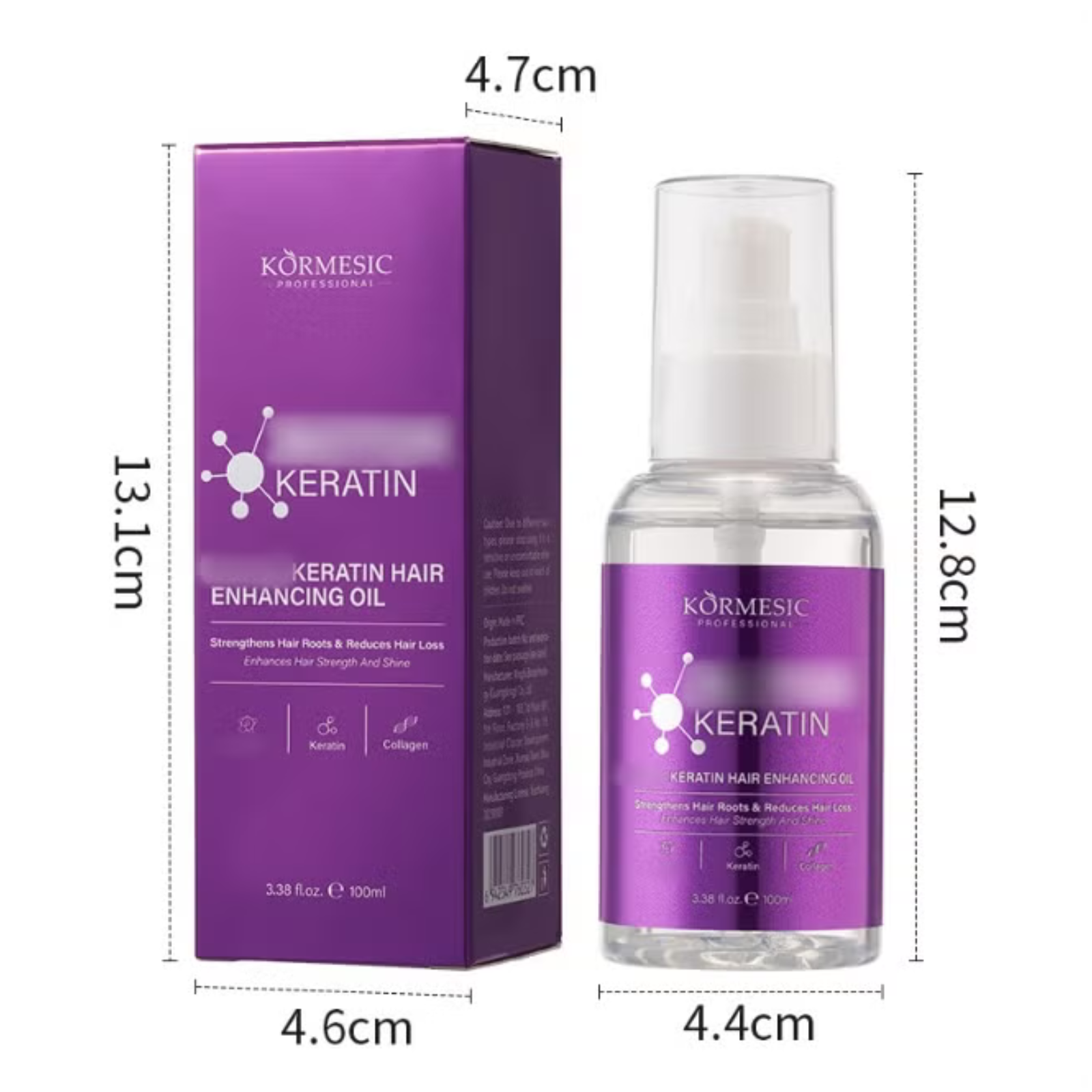 Aceite Capilar con Keratina y Colágeno – 100 ml