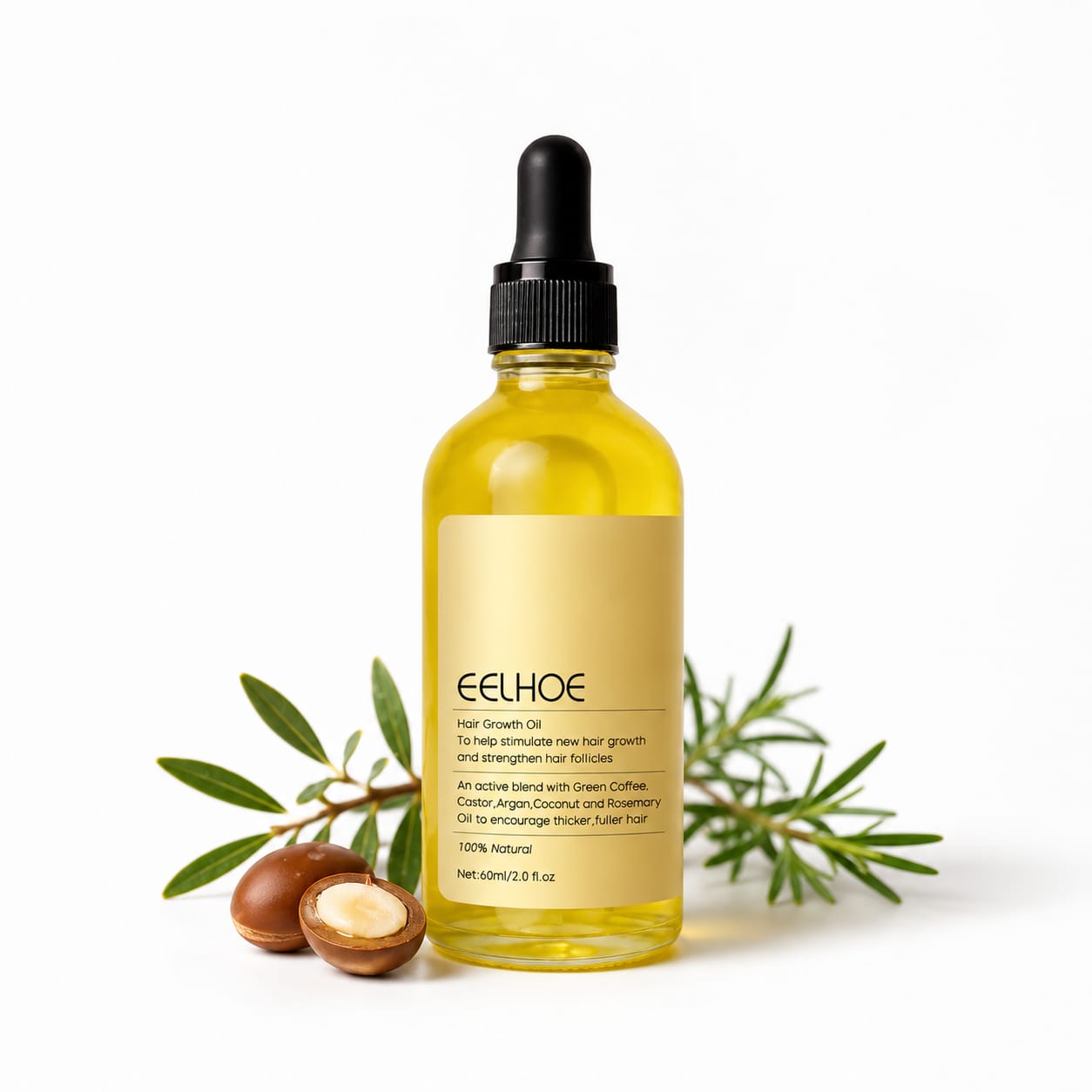Aceite Esencial Capilar Vegano - 60 ml.
